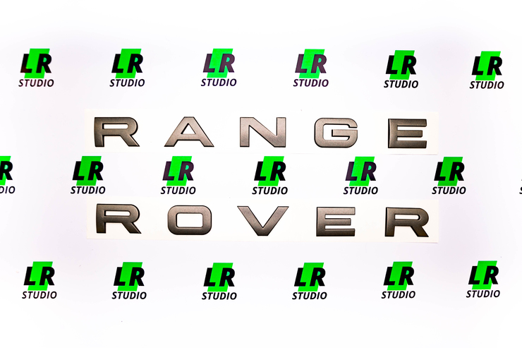Буквы Range Rover темно-серые матовые